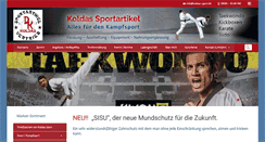 Desktop Screenshot of koldas-sport.de