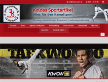 Tablet Screenshot of koldas-sport.de